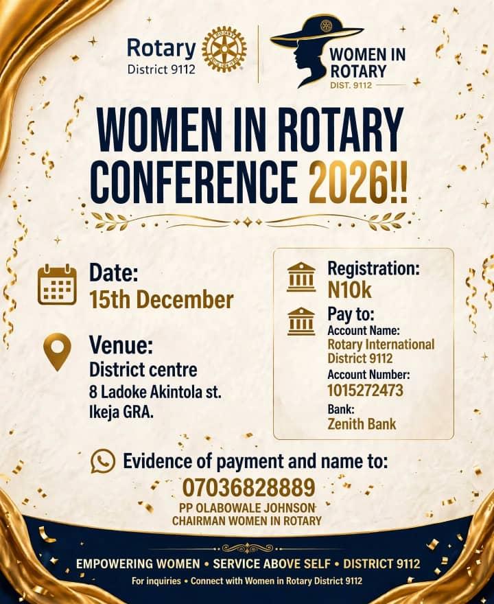 Women in Rotary Conference 2026 — poster 1