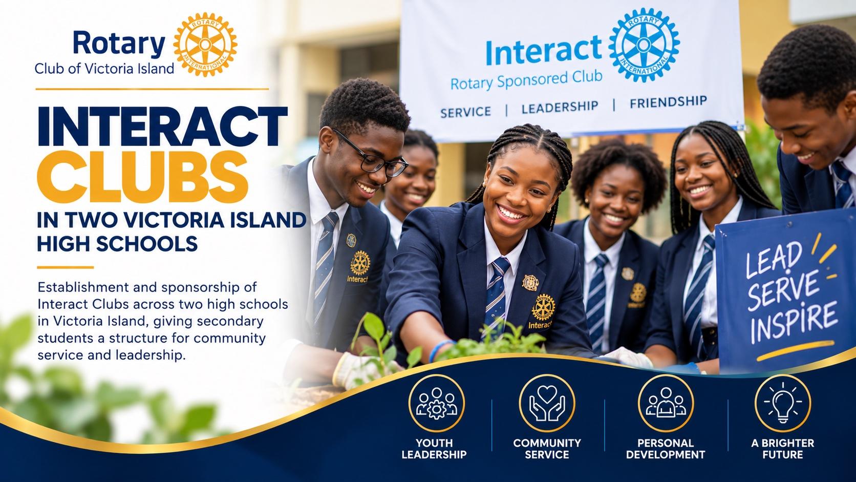 Interact Clubs in Two Victoria Island High Schools